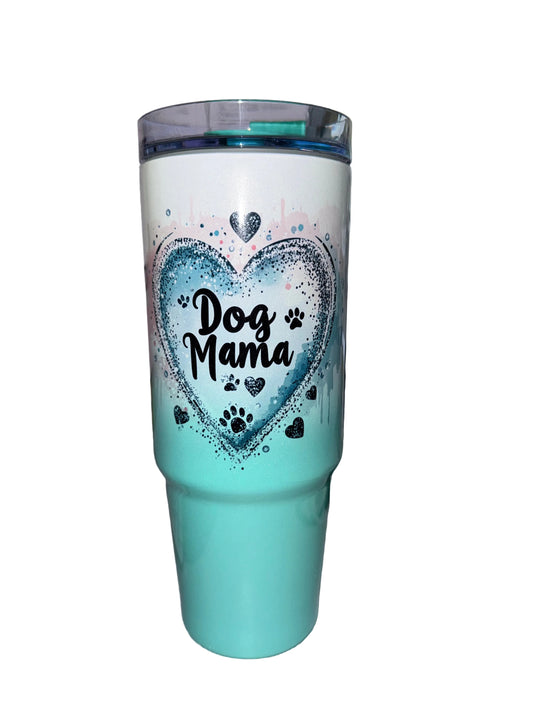 30 oz Dog Mama Grippy Tumbler - The Redheaded StoryKeeper