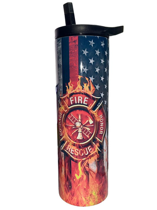 30 oz Fire Patriotic Duo Tumbler - The Redheaded StoryKeeper