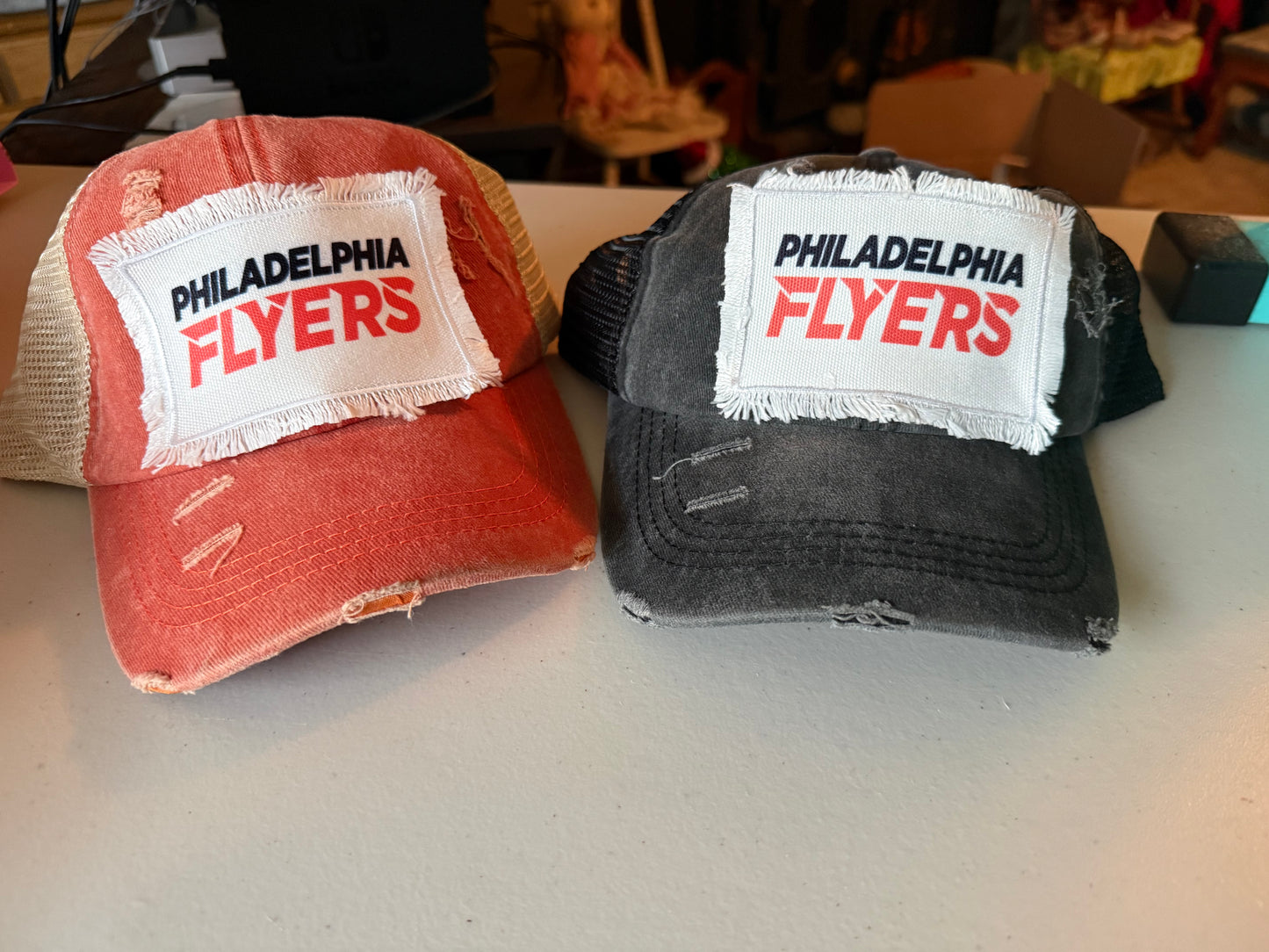 Philadelphia Flyers Distressed Ponytail Baseball Cap
