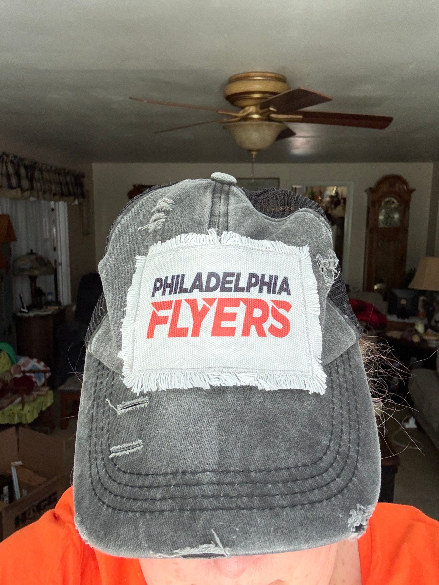 Philadelphia Flyers Distressed Ponytail Baseball Cap