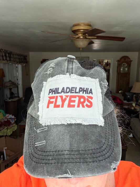 Philadelphia Flyers Distressed Ponytail Baseball Cap