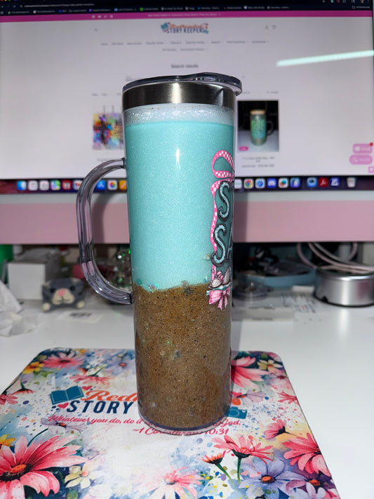 20 oz Stay Salty Stainless Steel Beach Tumbler with Handle