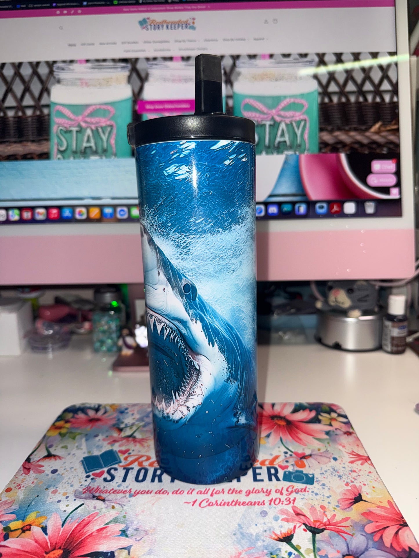20 oz Great White Duo Tumbler