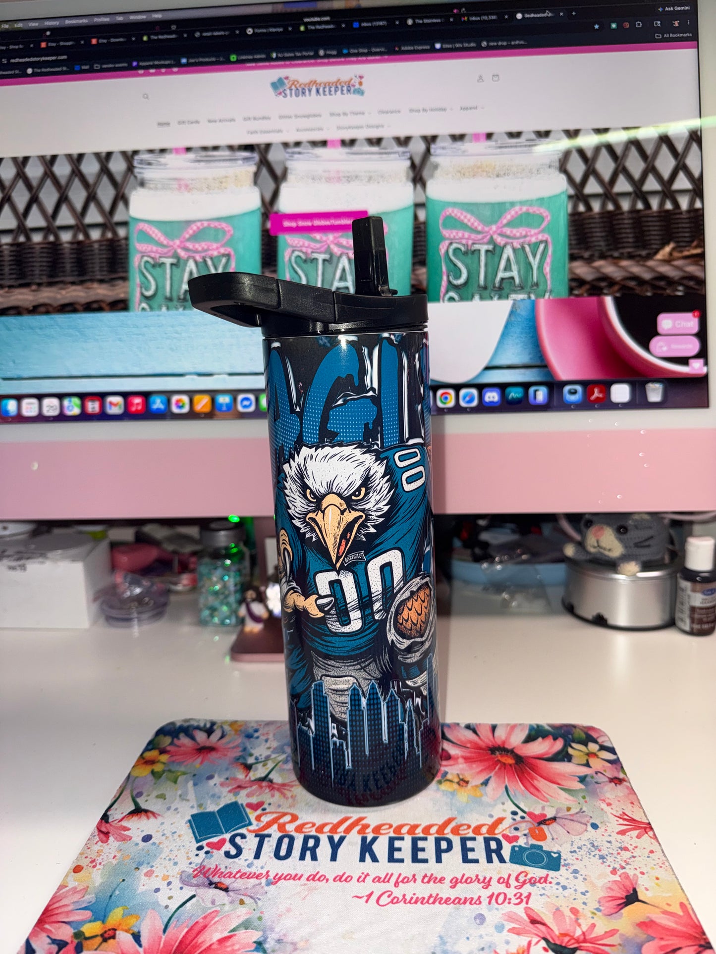 20 oz Eagles Graffiti Duo Tumbler