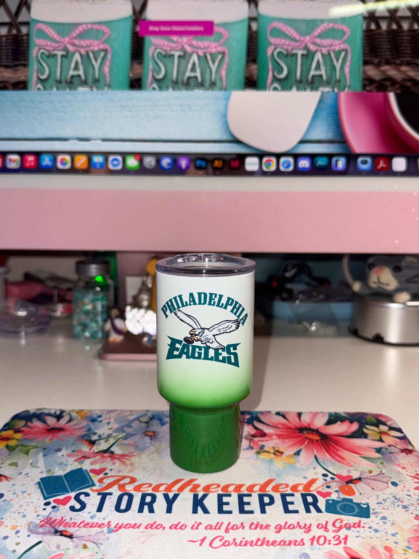 Sundays Are For The Birds Eagles Tumbler Set