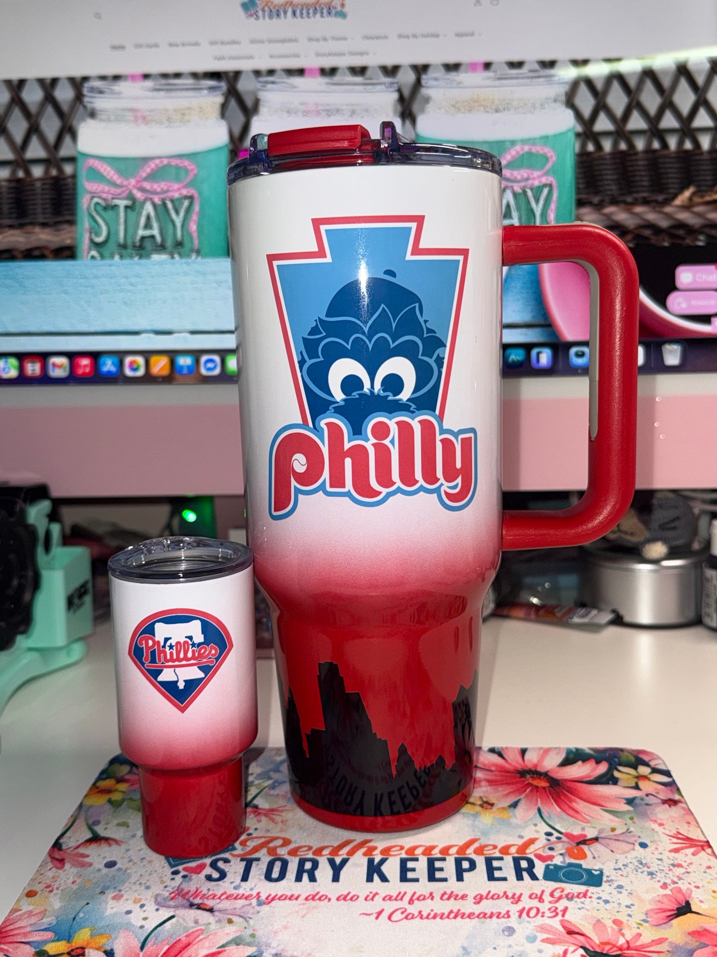 40 oz Phillies Big Swig Tumbler Set