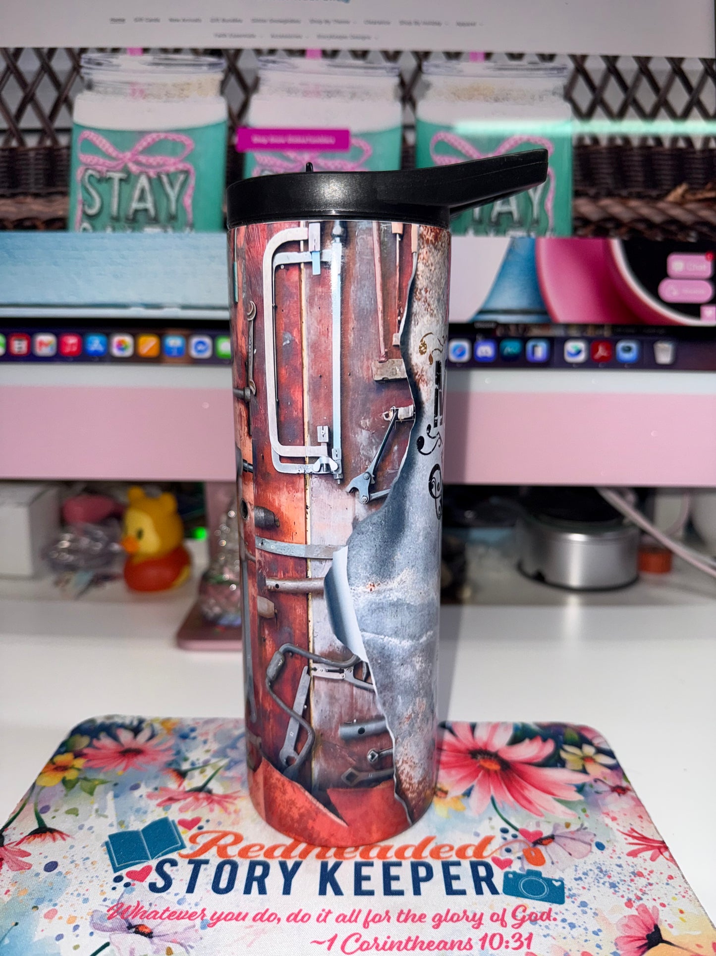 20 oz I Can't Fix Stupid Duo Tumbler