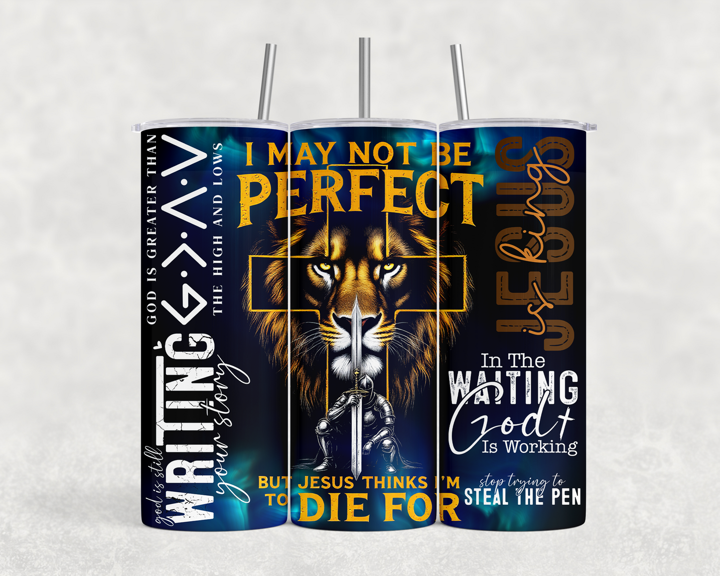 20 oz I May Not Be Perfect Tumbler - The Redheaded StoryKeeper