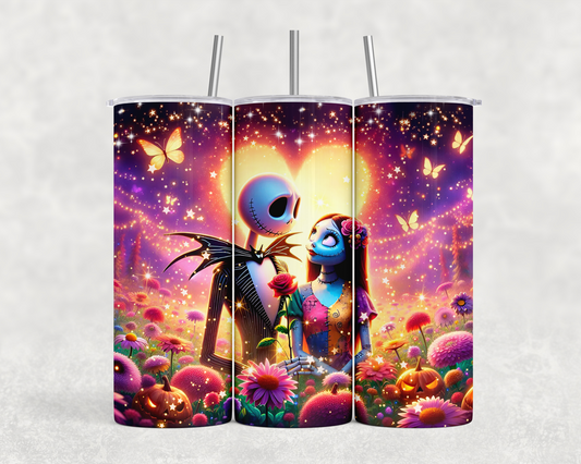 20 oz Jack & Sally Valentine Tumbler