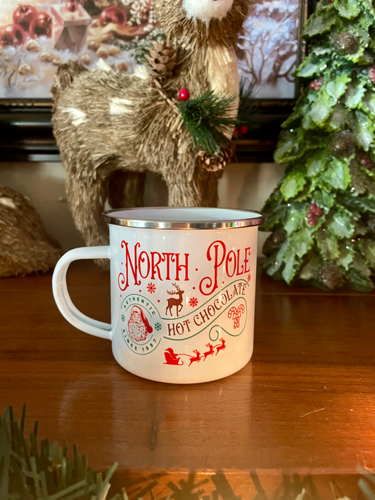 North Pole Hot Chocolate 12 oz Mug The Redheaded StoryKeeper