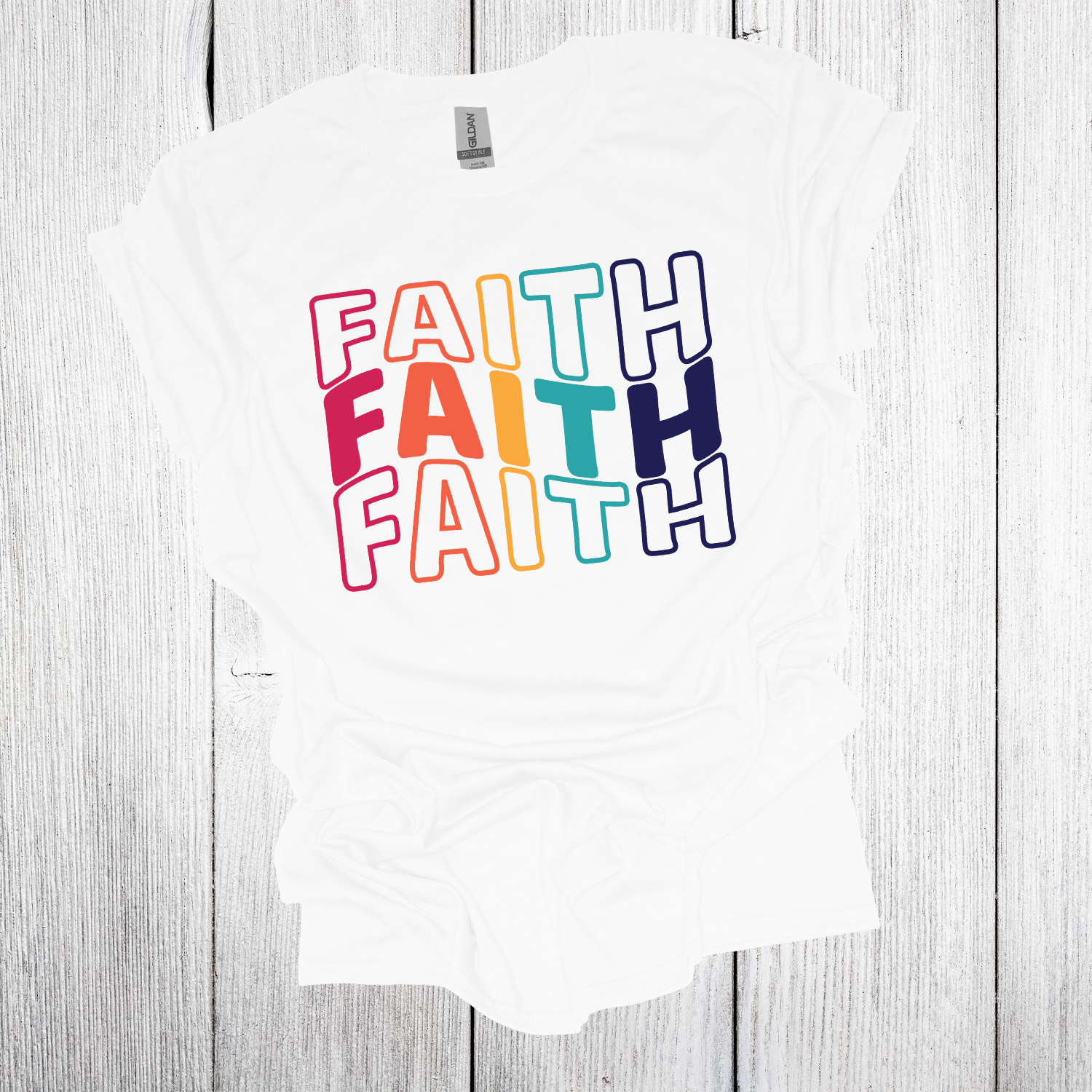 Retro Faith T-Shirt white