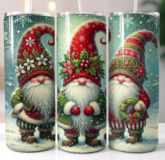20 oz Christmas Gnomes Tumbler