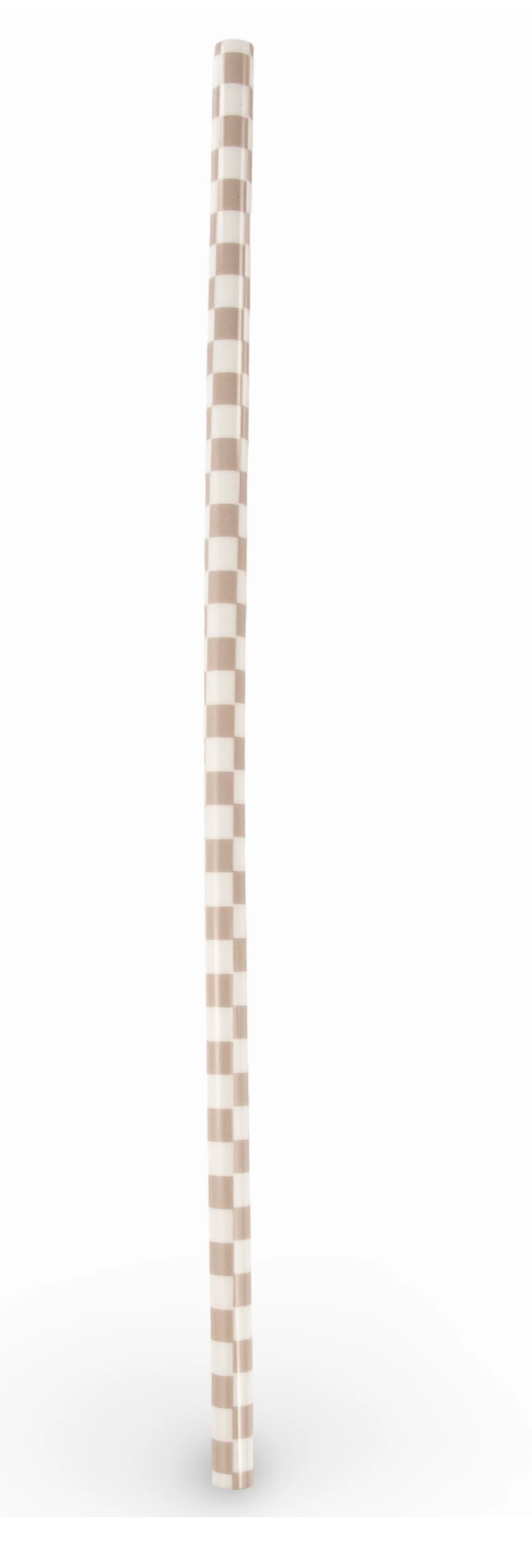 dune kiss checkered straw on white background