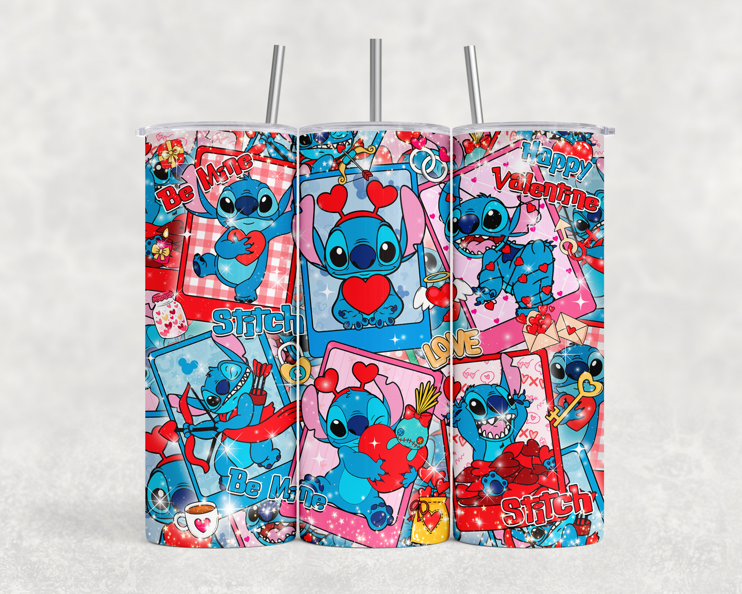 20 oz Valentine Stitch Tumbler