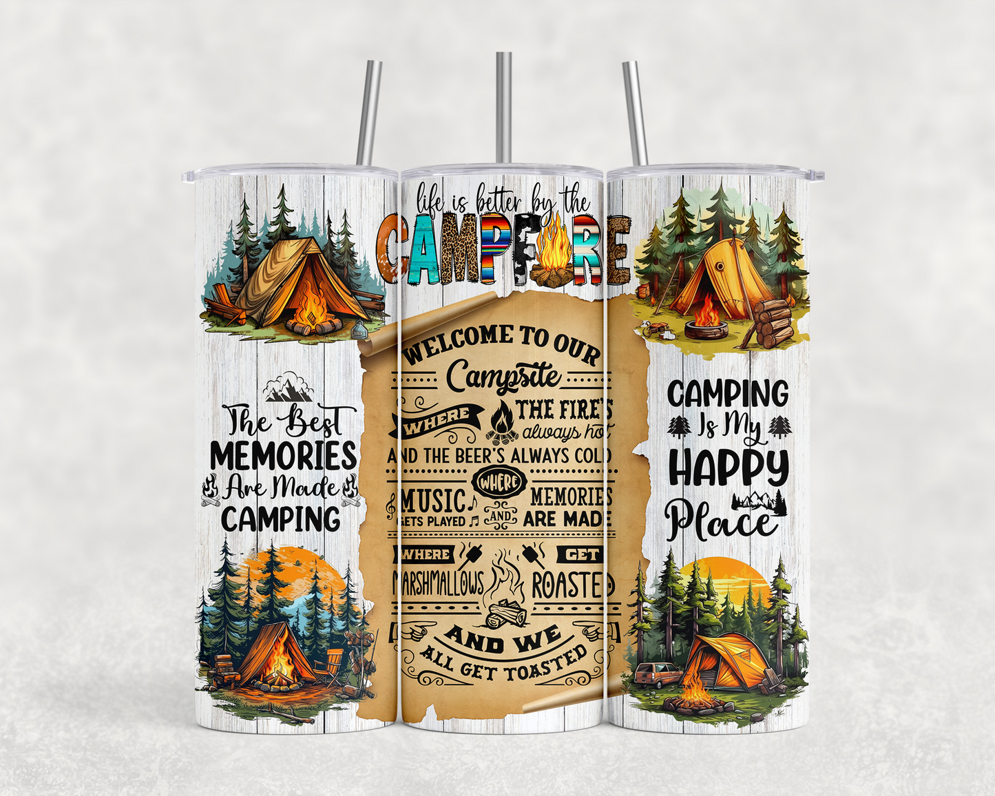 20 oz Welcome to Our Campsite Tumbler