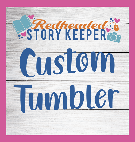 Custom Tumbler graphic with logo