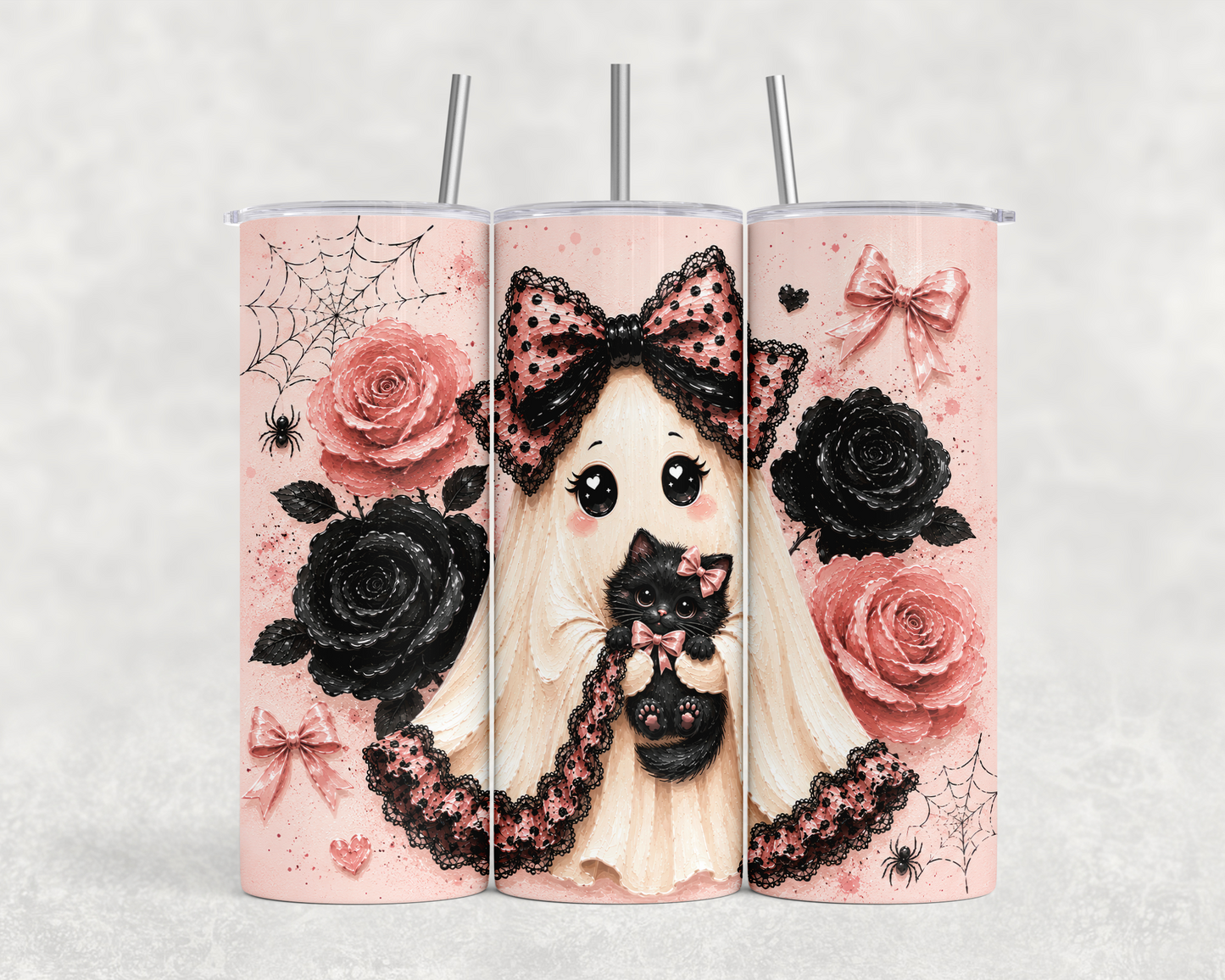 20 oz Sweet Ghost & Kitty Tumbler
