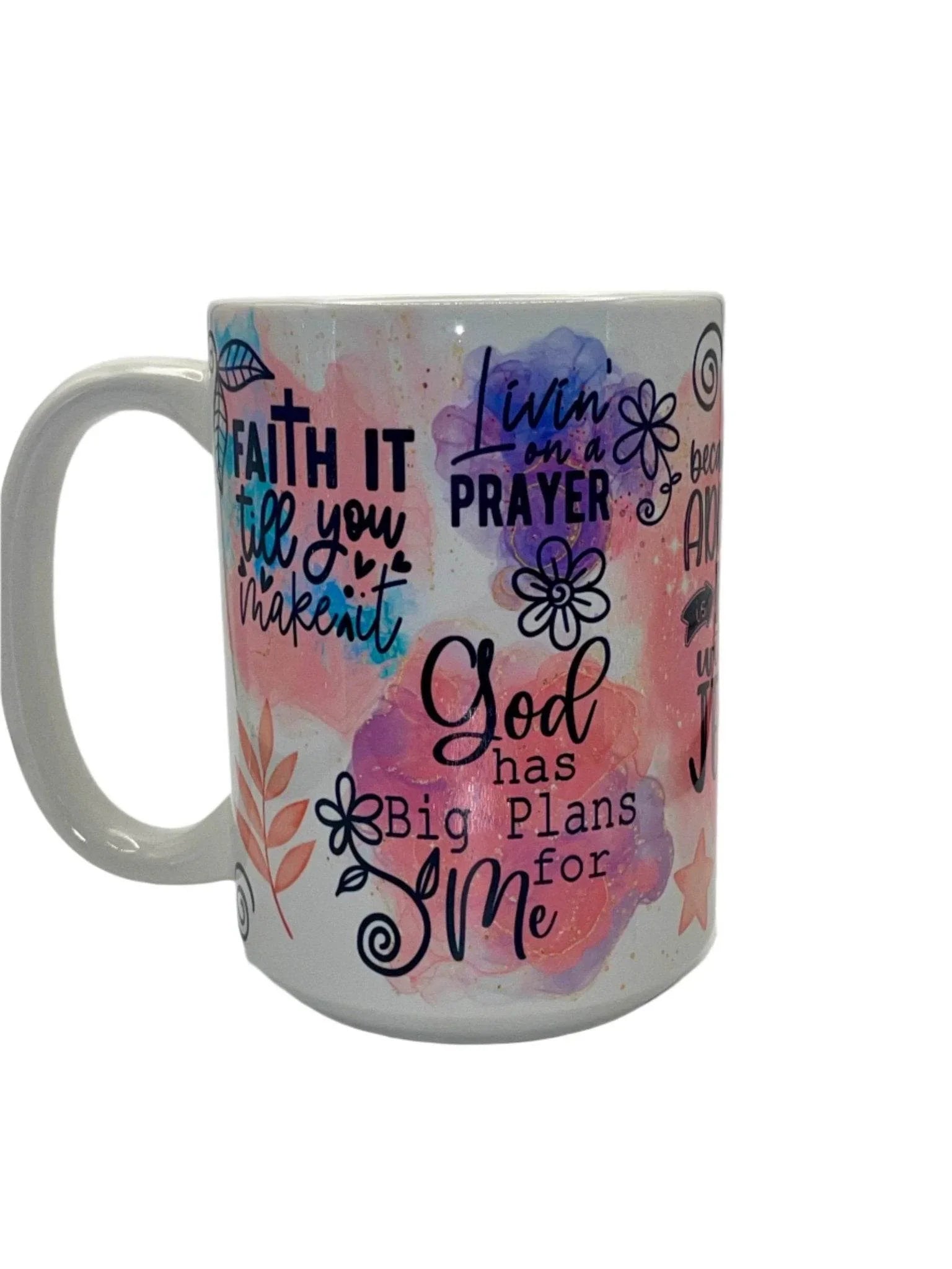 15 oz Adulting is Hard without Jesus Ceramic Mug - The Redheaded StoryKeeper