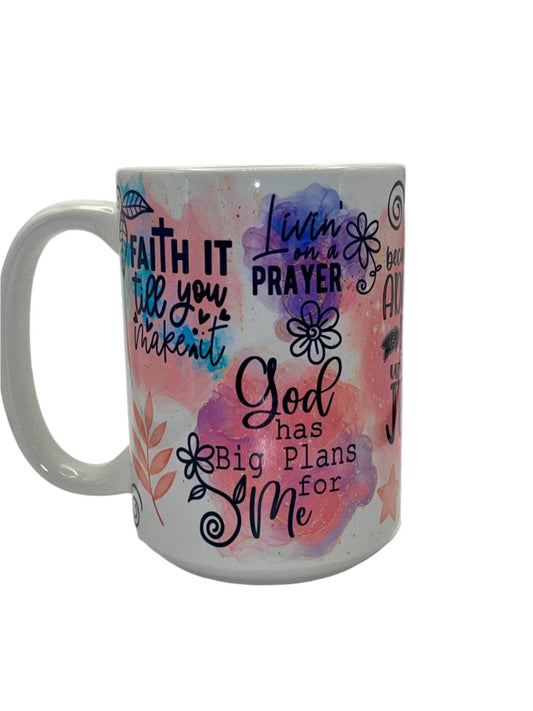 15 oz Adulting is Hard without Jesus Ceramic Mug - The Redheaded StoryKeeper