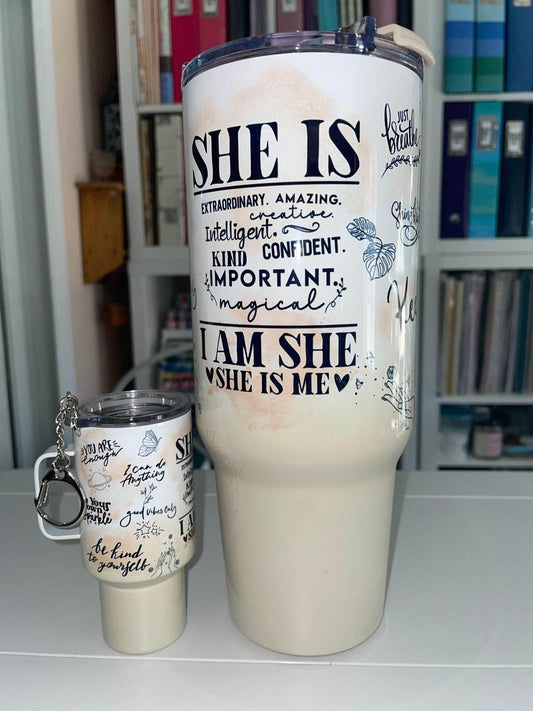 40 oz She Is Big Swig Tumbler Set - The Redheaded StoryKeeper