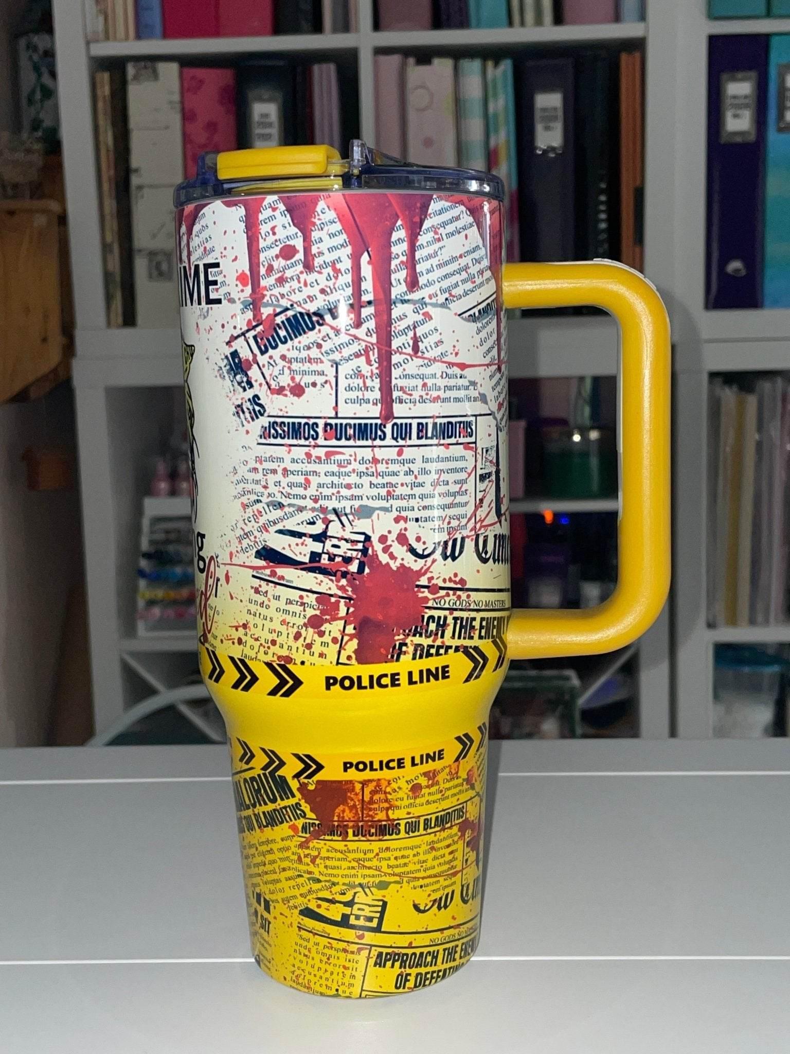 40 oz True Crime & Crafting Obsessed Big Swig Tumbler Set - The Redheaded StoryKeeper