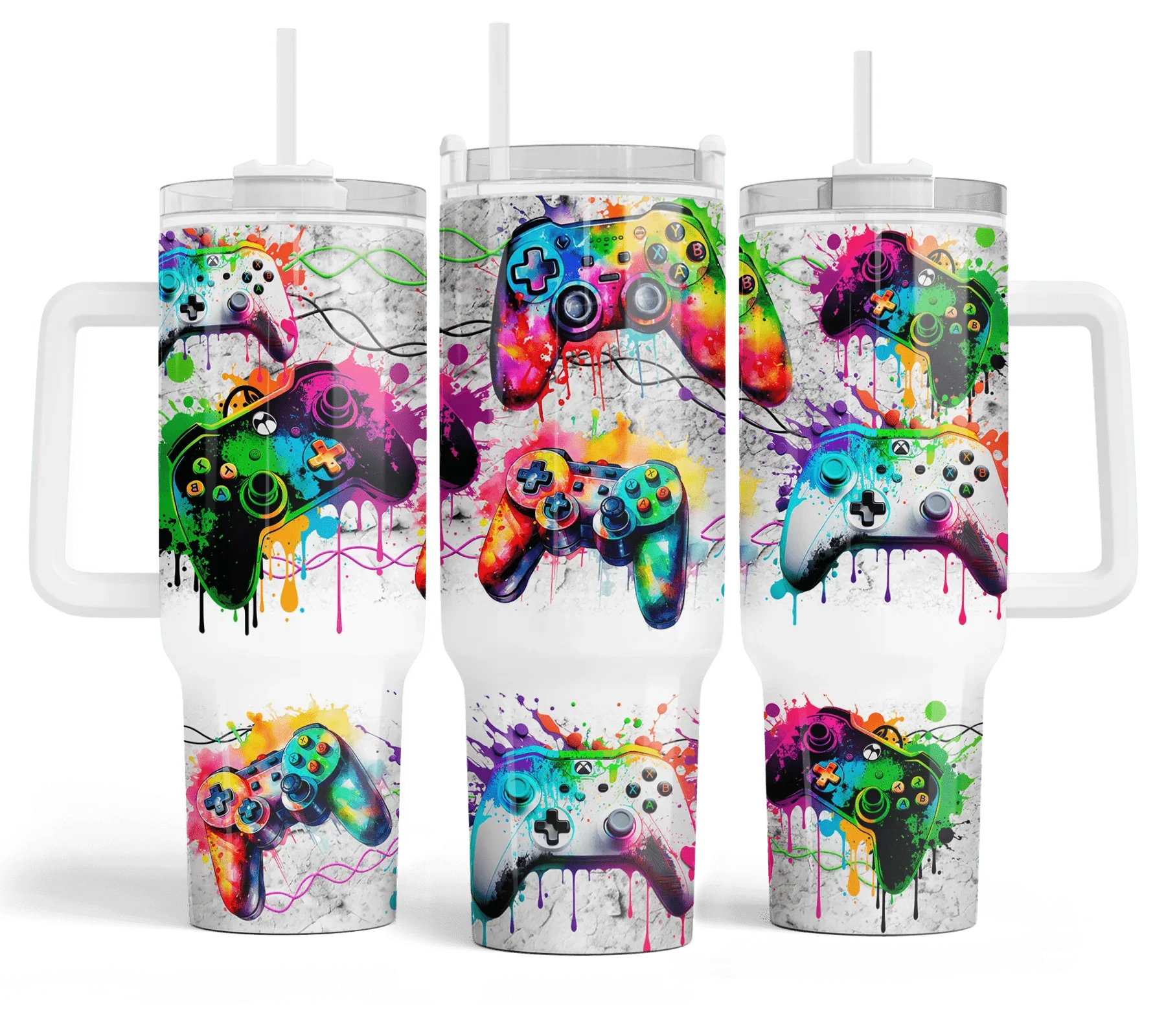 40 oz Gamer Travel Tumbler - The Redheaded StoryKeeper