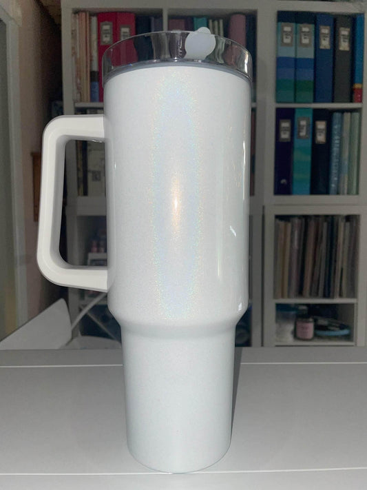 40 oz Custom Design Travel Tumbler - The Redheaded StoryKeeper