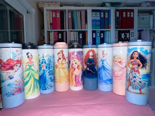 20 oz Duo Princess Tumblers - The Redheaded StoryKeeper