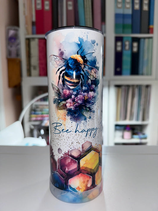 20 oz Bee Kind Bee Sweet Bee Happy Tumbler - The Redheaded StoryKeeper