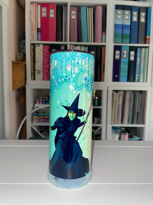 20 oz Before Coffee, After Coffee Tumbler - The Redheaded StoryKeeper