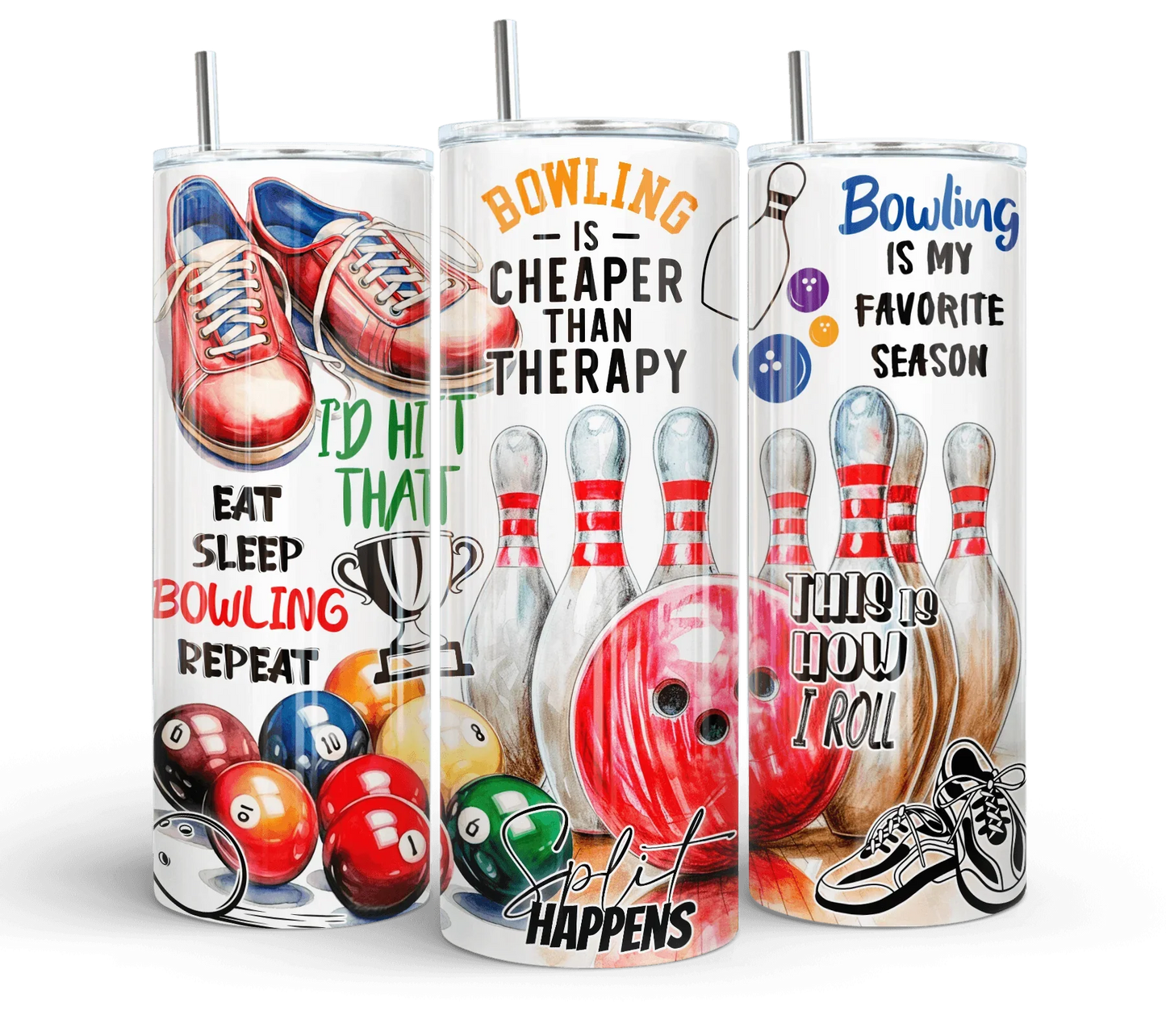 20 oz Bowling Tumbler - The Redheaded StoryKeeper