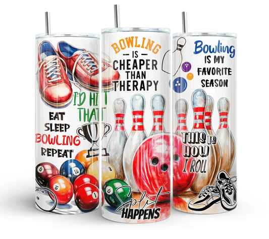 20 oz Bowling Tumbler - The Redheaded StoryKeeper