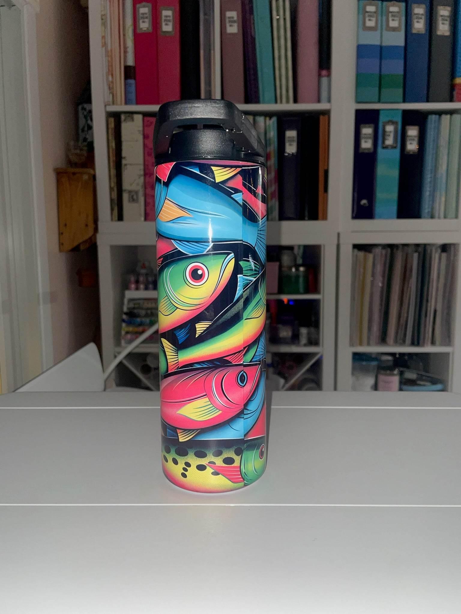 20 oz Eat Fish Sleep Repeat Duo Tumbler - The Redheaded StoryKeeper