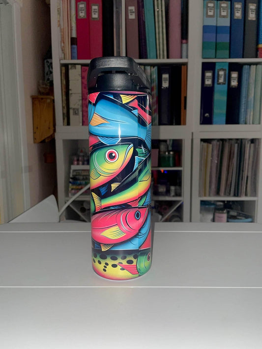 20 oz Eat Fish Sleep Repeat Duo Tumbler - The Redheaded StoryKeeper