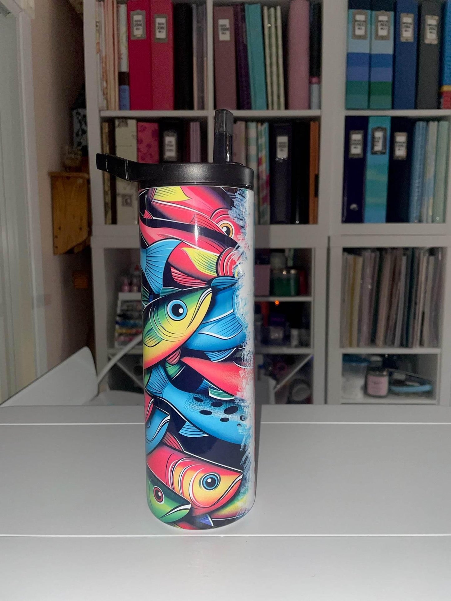 20 oz Eat Fish Sleep Repeat Duo Tumbler - The Redheaded StoryKeeper