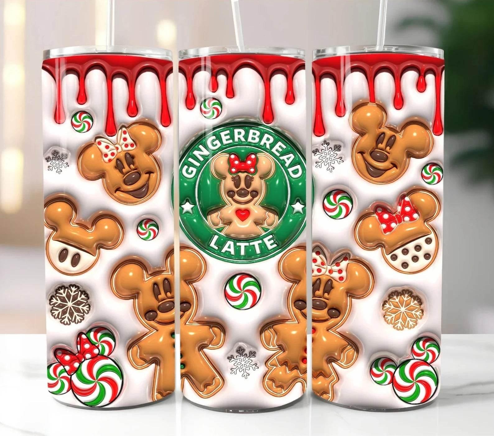 20 oz Gingerbread Latte Tumbler - The Redheaded StoryKeeper