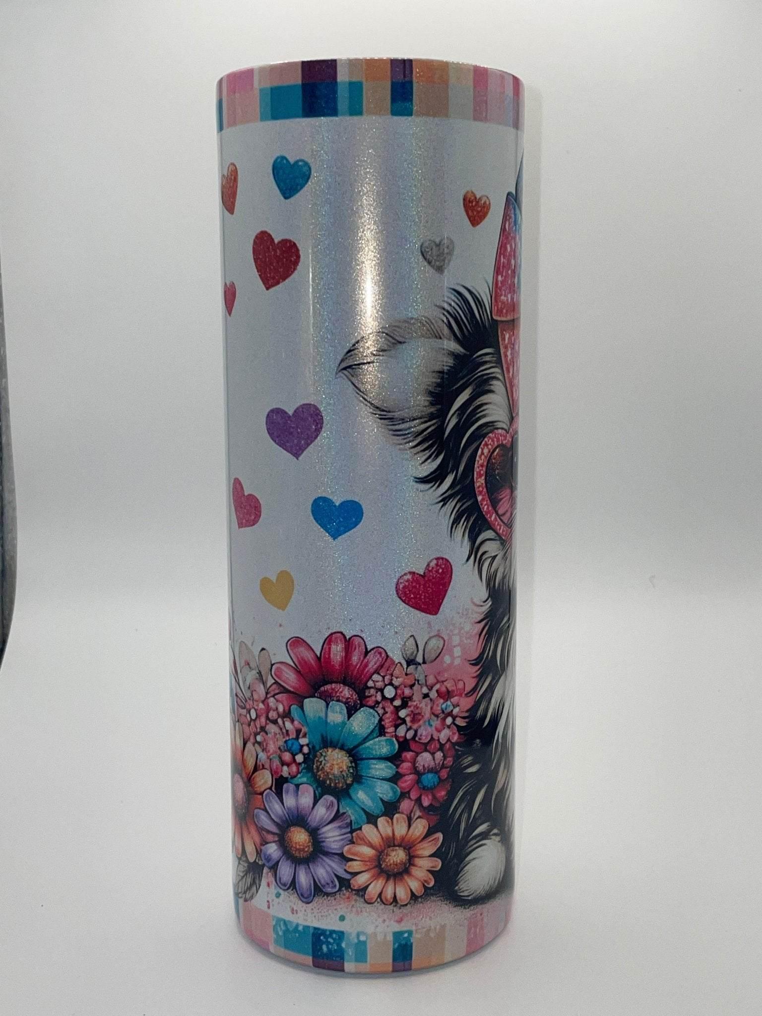 20 oz Just A Girl Who Loves Dogs Holographic Tumbler - The Redheaded StoryKeeper
