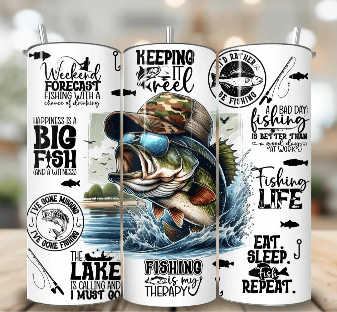 20 oz Keeping it Reel Tumbler - The Redheaded StoryKeeper