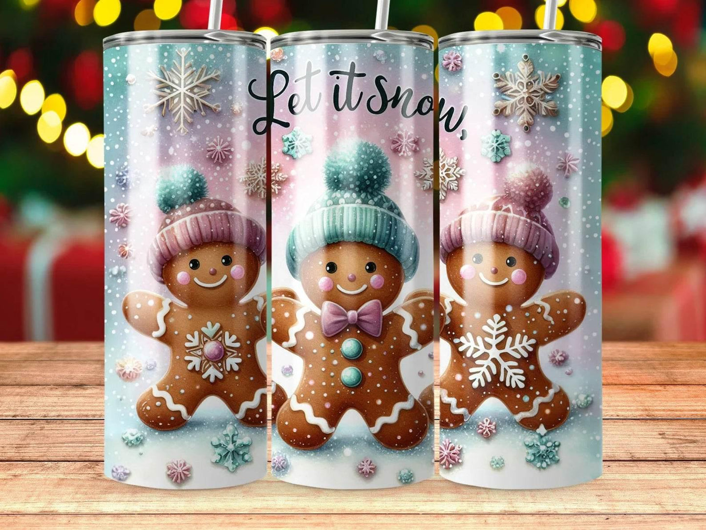 20 oz Let It Snow Tumbler - The Redheaded StoryKeeper
