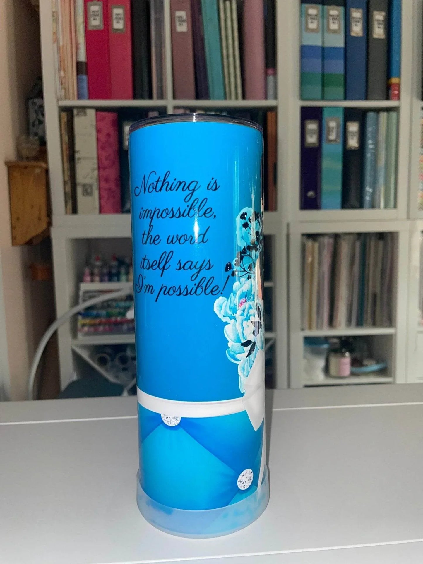 20 oz Nothing is Impossible Tumbler - The Redheaded StoryKeeper