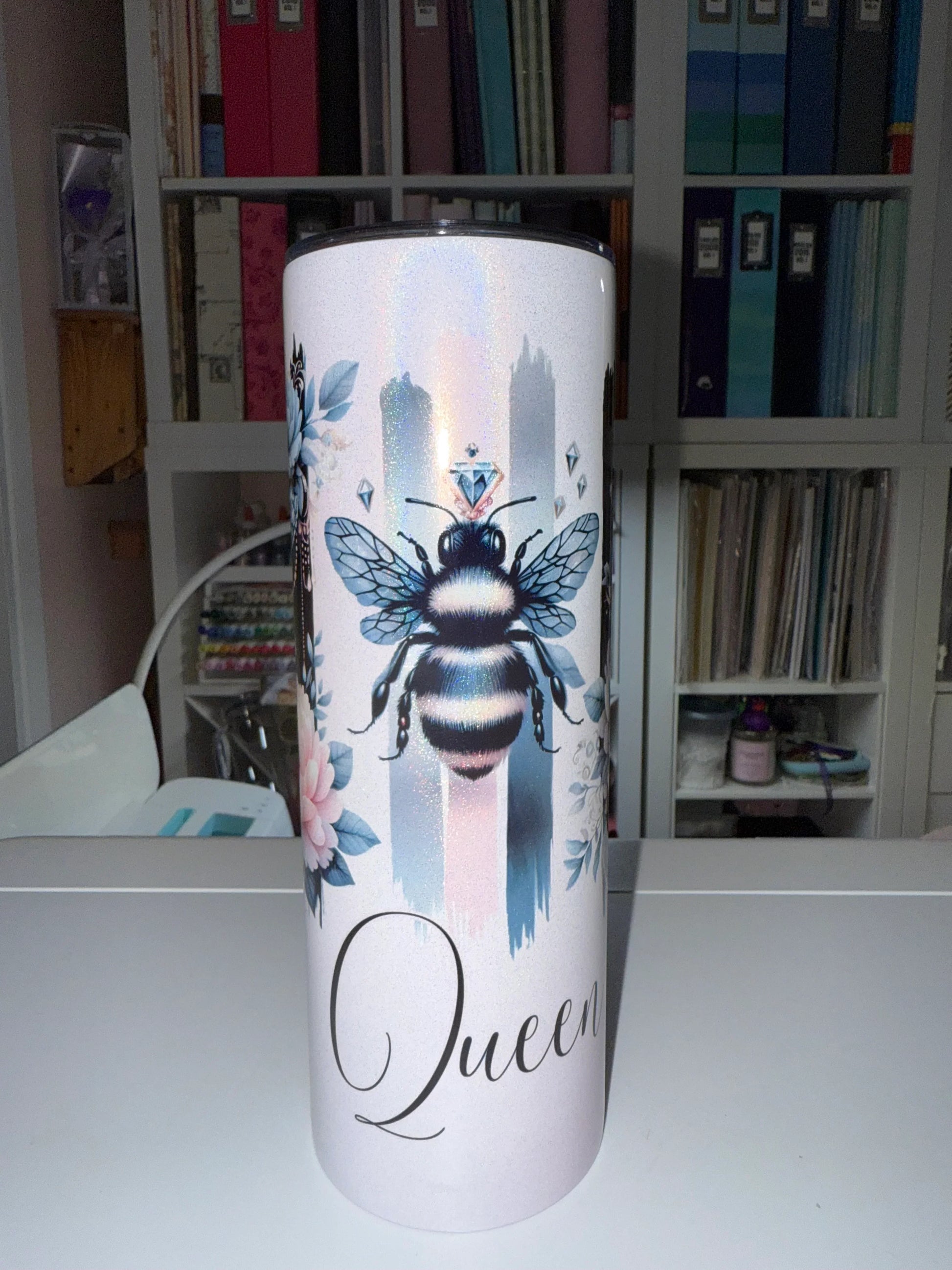 20 oz Queen Bee Tumbler - The Redheaded StoryKeeper