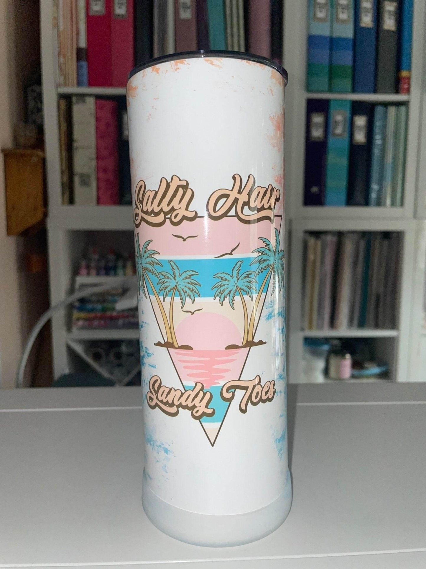 20 oz Salty Hair Sandy Toes Tumbler - The Redheaded StoryKeeper