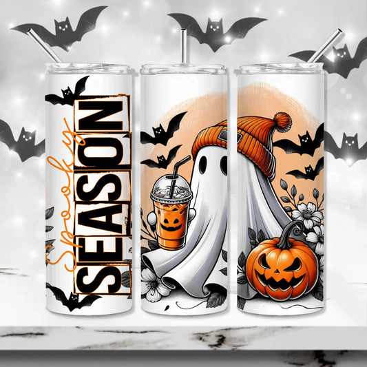 20 oz Spooky Season Tumbler - The Redheaded StoryKeeper