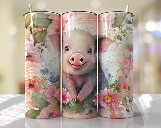 20 oz Sweet Piggy Tumbler - The Redheaded StoryKeeper