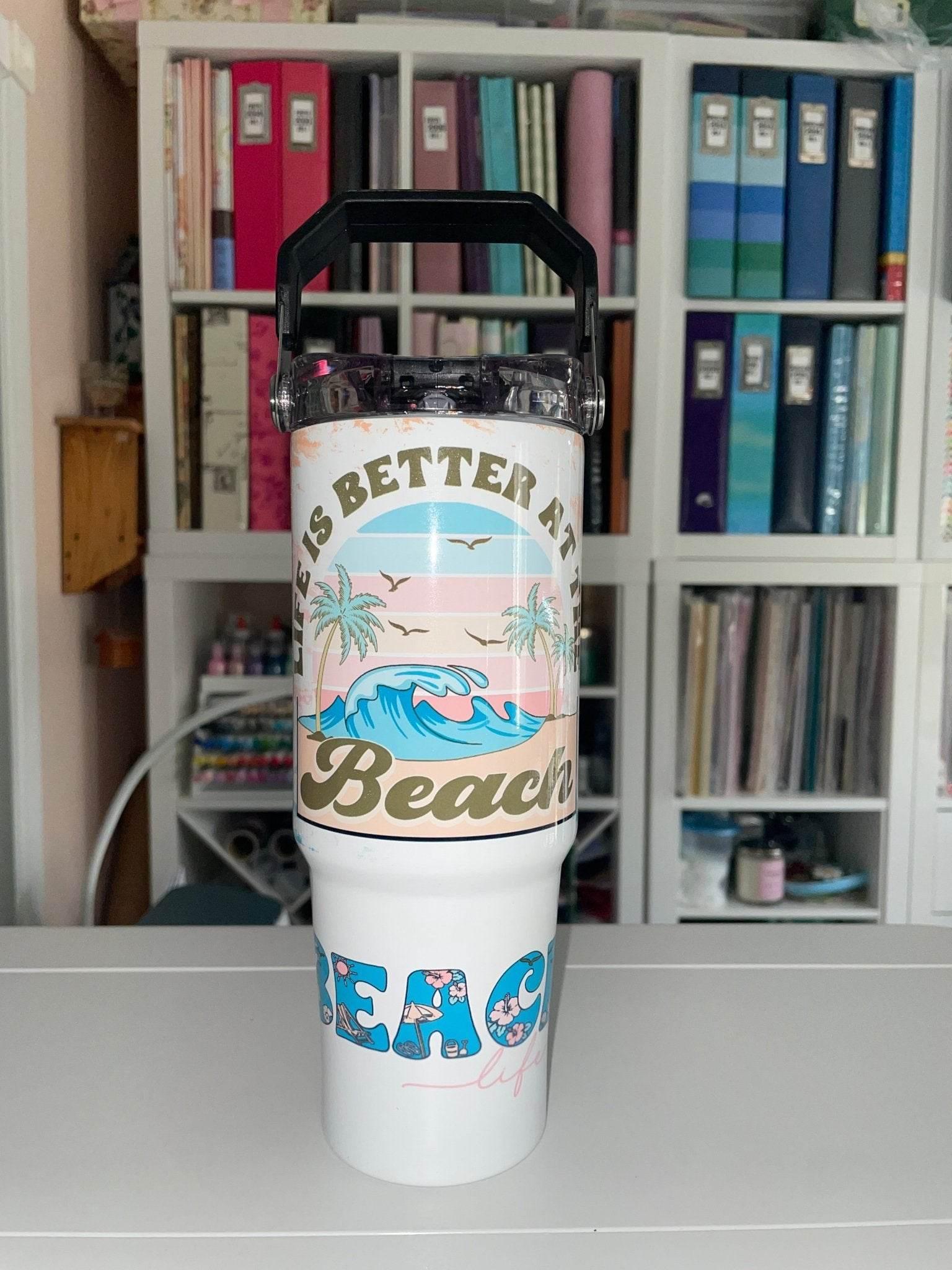 30 oz Beach Life Tri Sip Tumbler - The Redheaded StoryKeeper