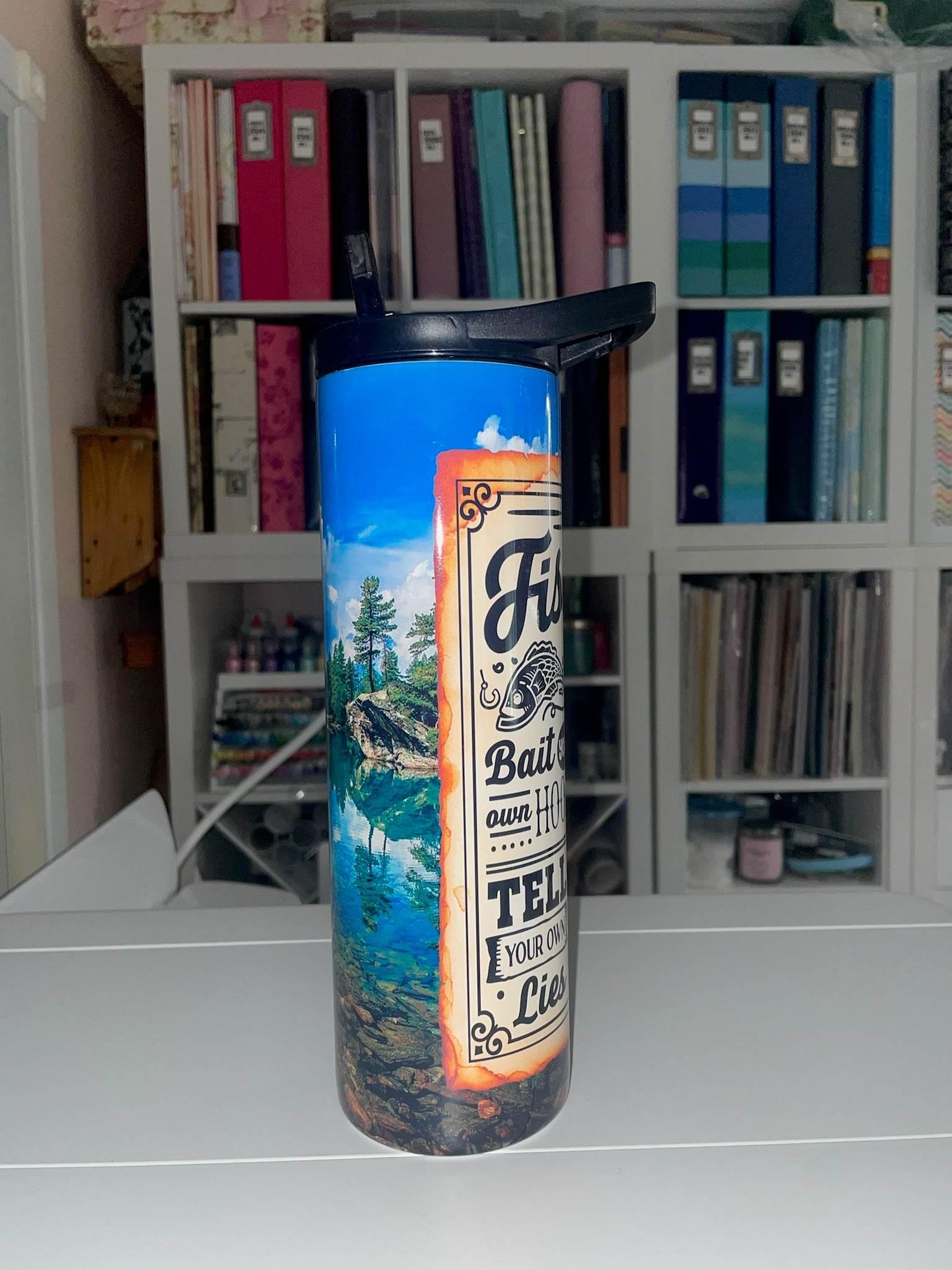 30 oz Duo Lid Fishing Rules Tumbler - The Redheaded StoryKeeper