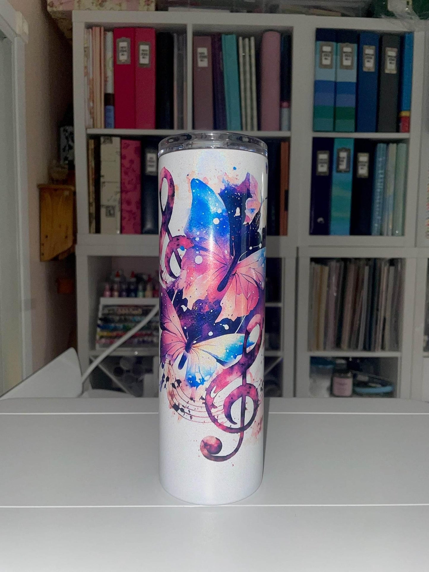 30 oz Holographic Where Words Fail, Music Speaks - The Redheaded StoryKeeper