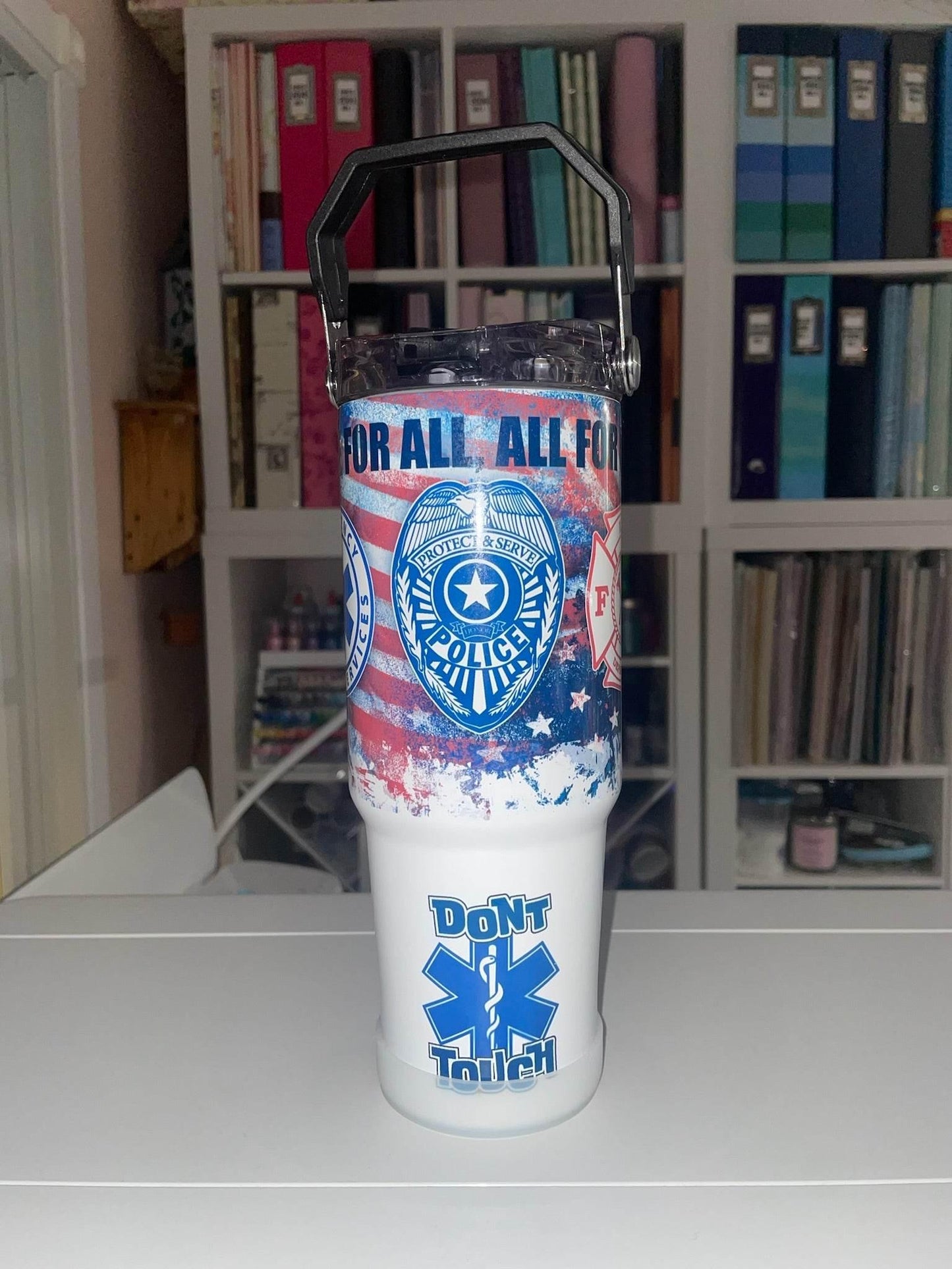 30 oz One For All, All For One Tri Sip Tumbler - The Redheaded StoryKeeper