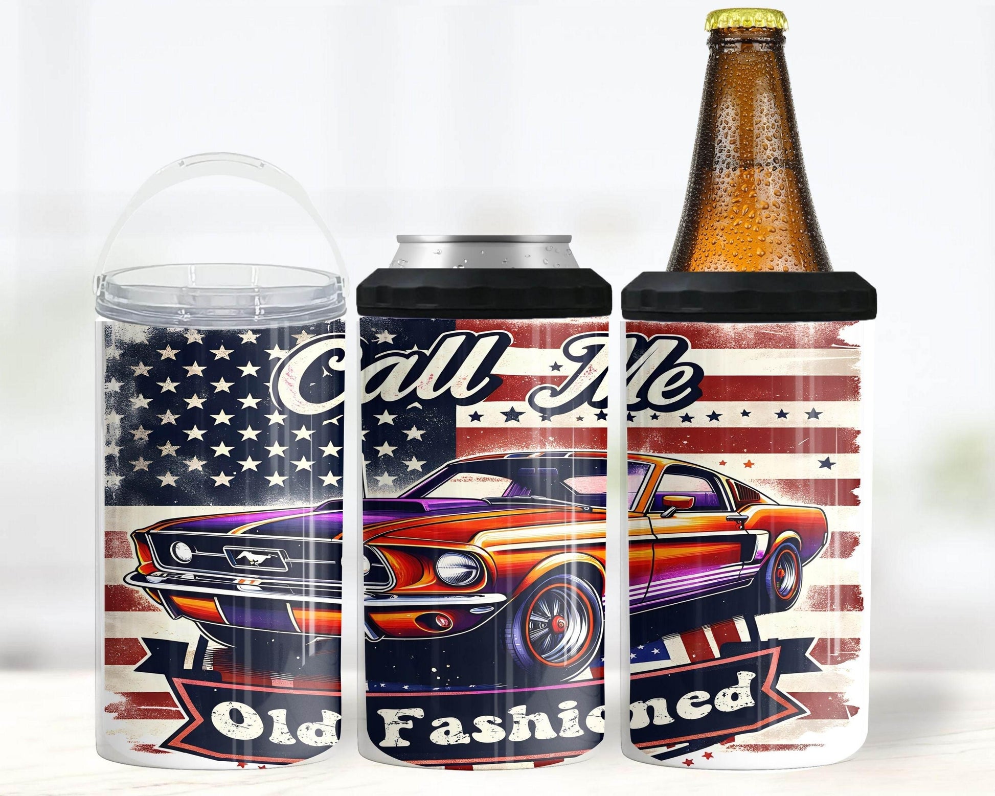 4 in 1 Can Coolers - Call Me Old Fashioned - The Redheaded StoryKeeper