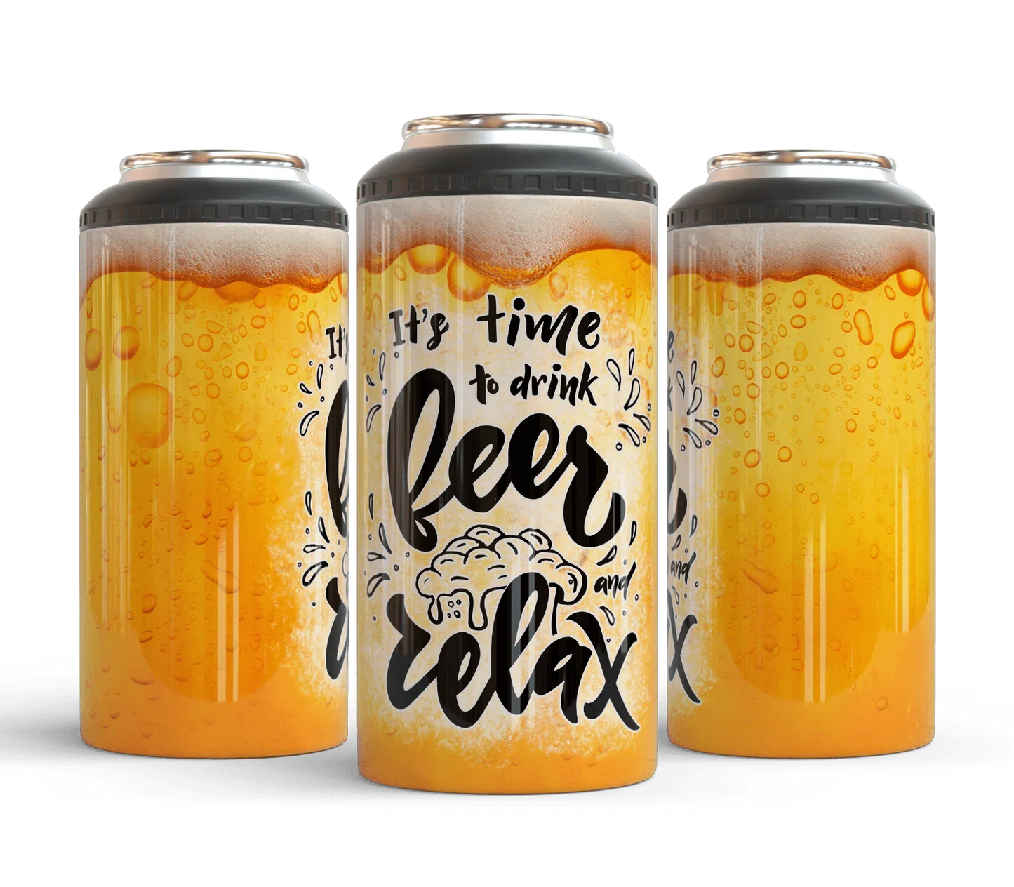 4 in 1 Can Coolers - Drink Beer and Relax - The Redheaded StoryKeeper